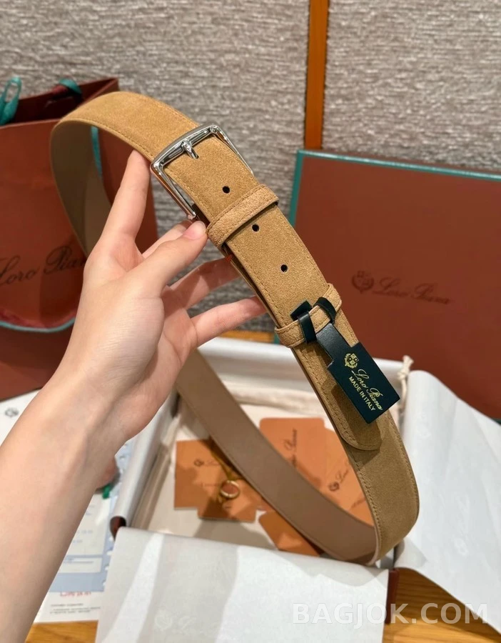 로로피아나 로로피아나 스웨이드 레더 벨트 상세 이미지