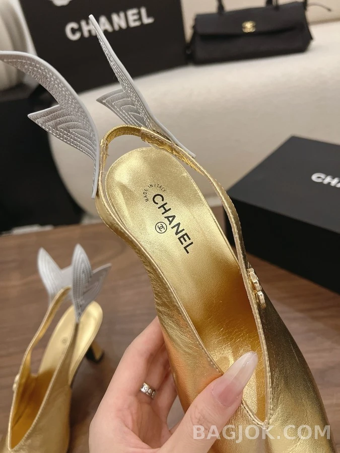 샤넬 샤넬 날개 슬링백 힐 상세 이미지