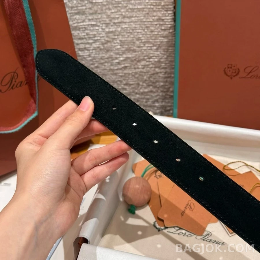 로로피아나 로로피아나 스웨이드 버클 벨트 상세 이미지