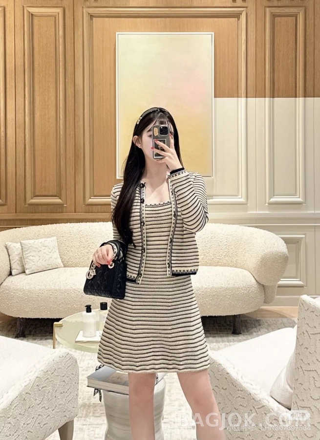 디올 디올 스트라이프 니트 가디건 상세 이미지
