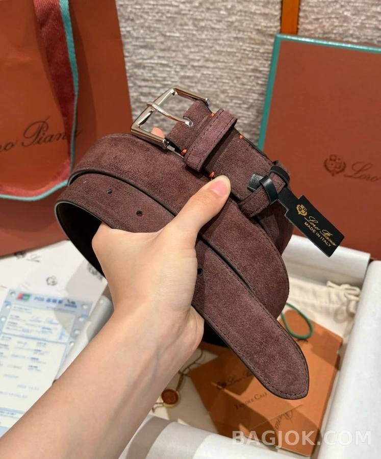 로로피아나 로로피아나 스웨이드 벨트 상세 이미지