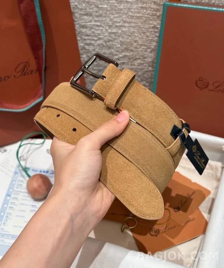 로로피아나 로로피아나 스웨이드 벨트 상세 이미지