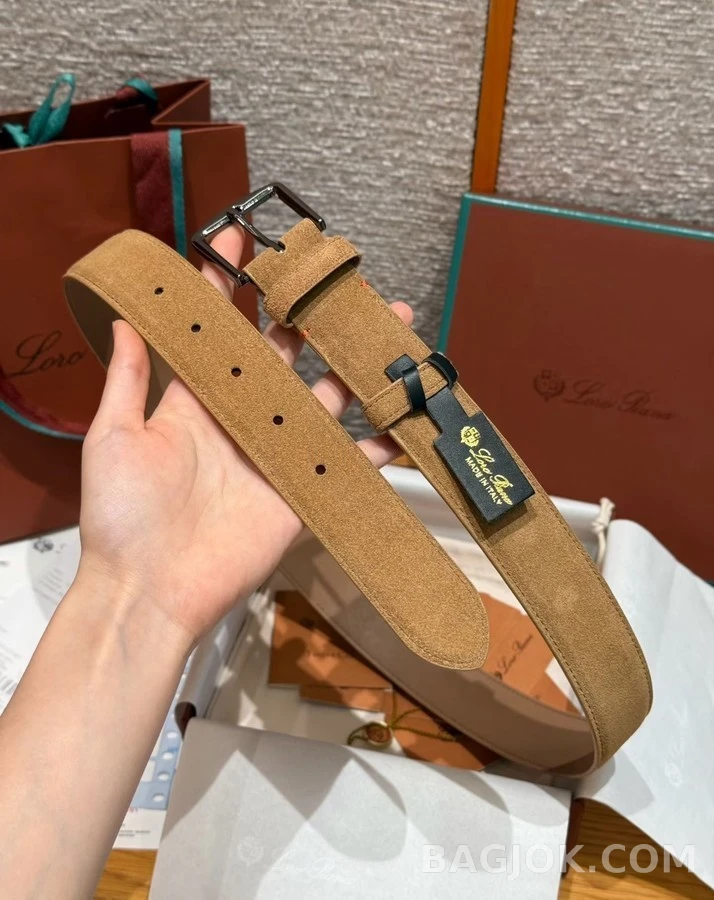 로로피아나 로로피아나 스웨이드 벨트 상세 이미지