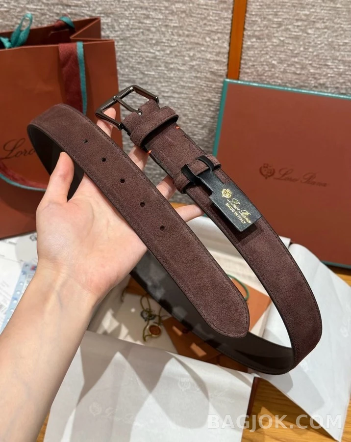 로로피아나 로로피아나 스웨이드 벨트 상세 이미지
