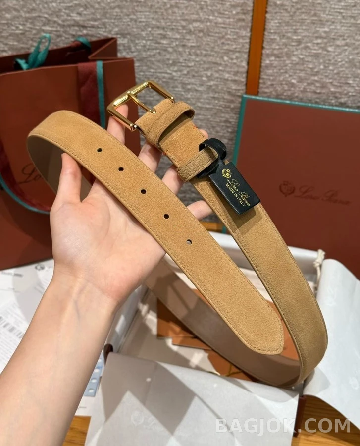 로로피아나 로로피아나 스웨이드 벨트 상세 이미지