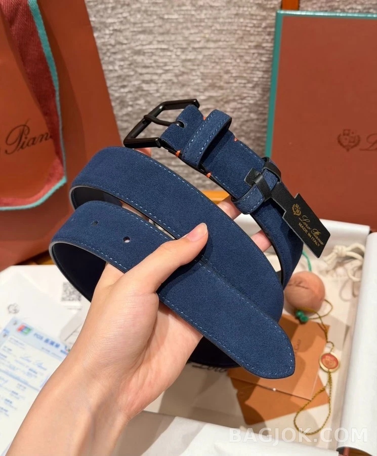 로로피아나 로로피아나 스웨이드 벨트 상세 이미지