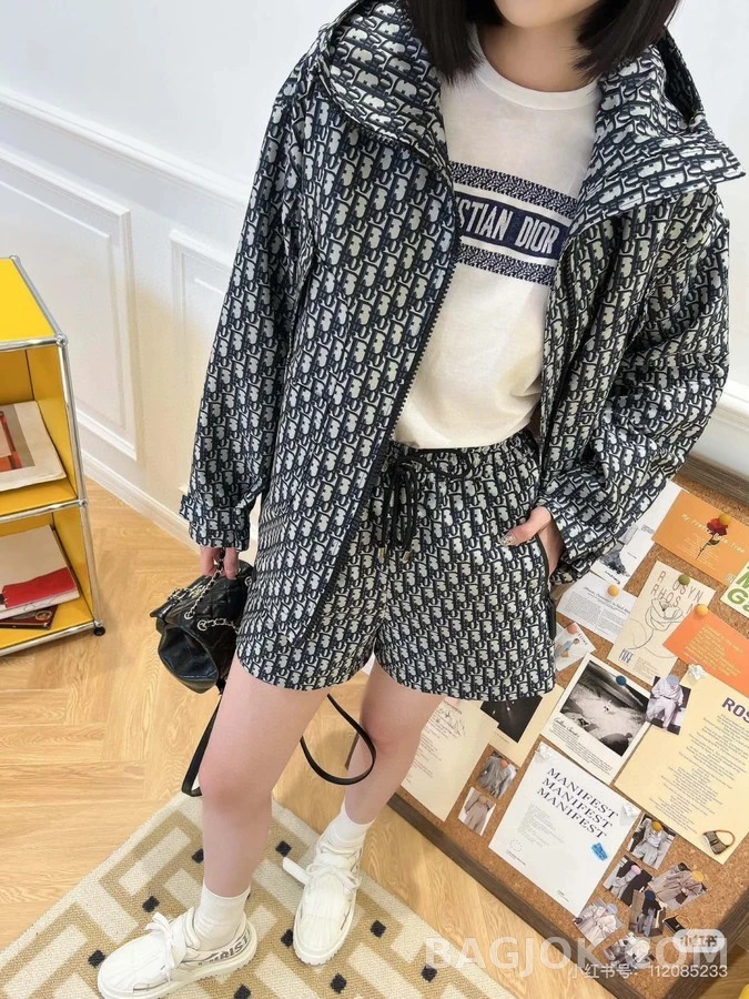 디올 디올 오블리크 자카드 후드 집업 상세 이미지