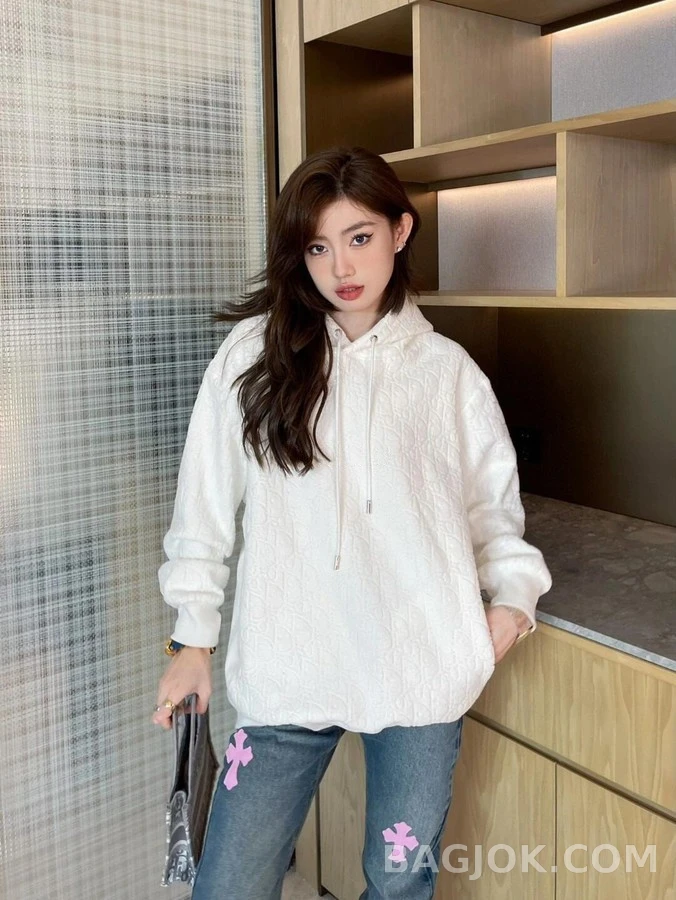 디올 디올 오블리크 자카드 후드티 상세 이미지