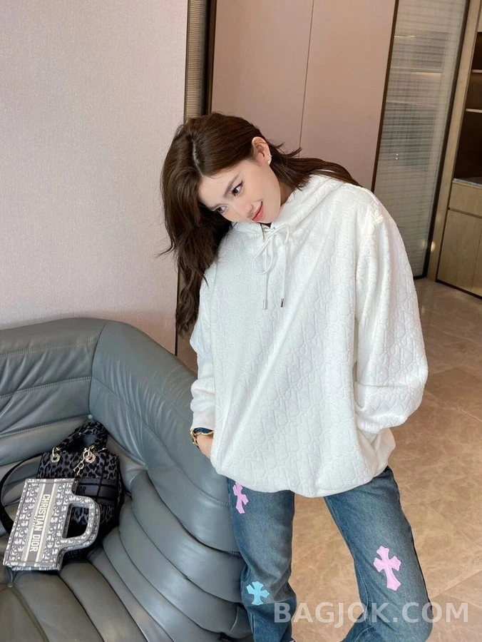 디올 디올 오블리크 자카드 후드티 상세 이미지