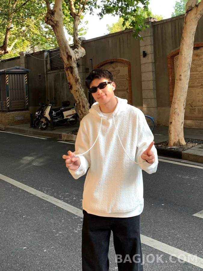 디올 디올 오블리크 자카드 후드티 상세 이미지