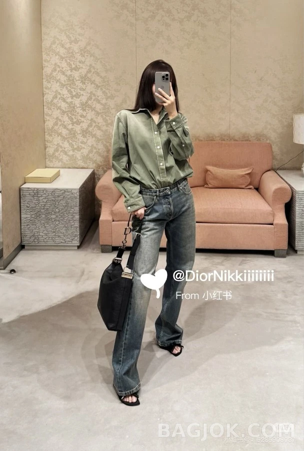 디올 디올 워싱 데님 스트레이트 팬츠 상세 이미지