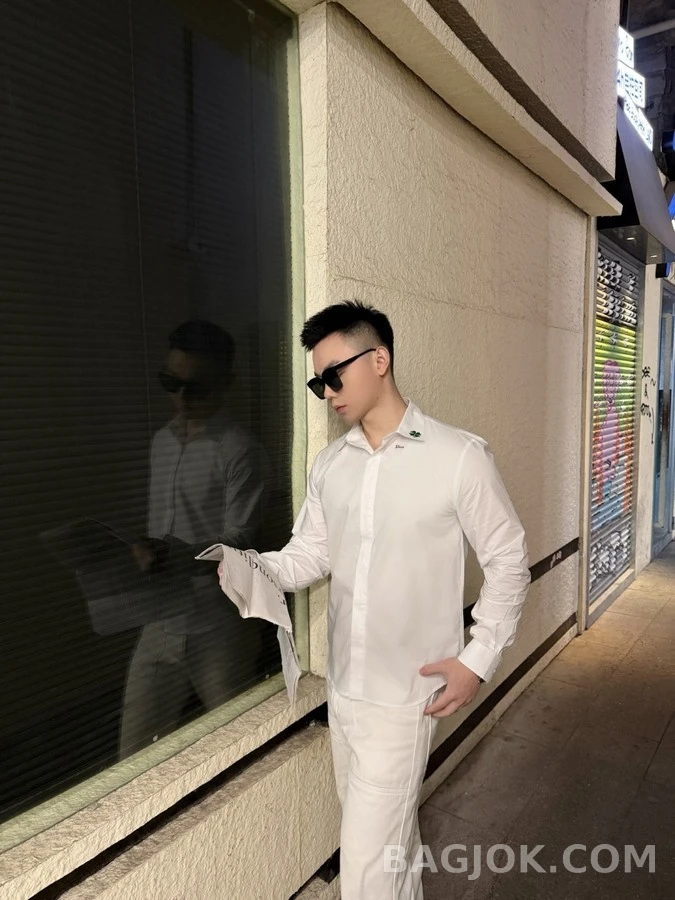 디올 디올 클로버 자수 셔츠 상세 이미지