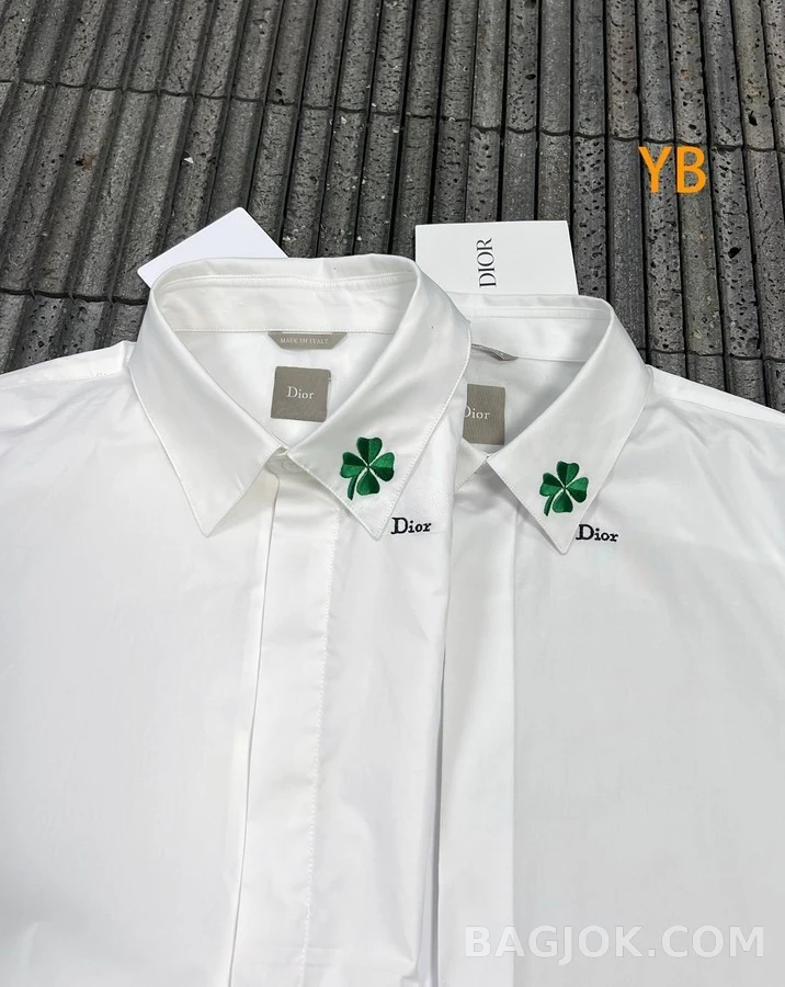 디올 디올 클로버 자수 셔츠 상세 이미지