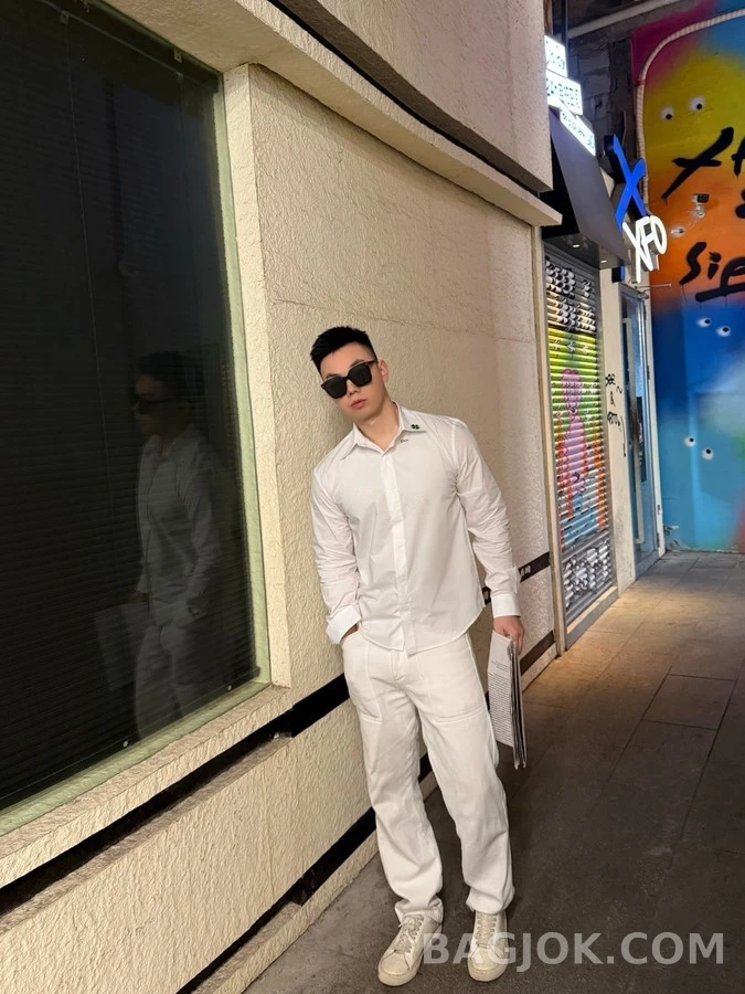디올 디올 클로버 자수 셔츠 상세 이미지