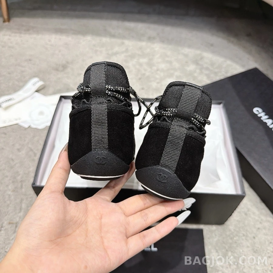 샤넬 샤넬 스웨이드 니트 스니커즈 상세 이미지