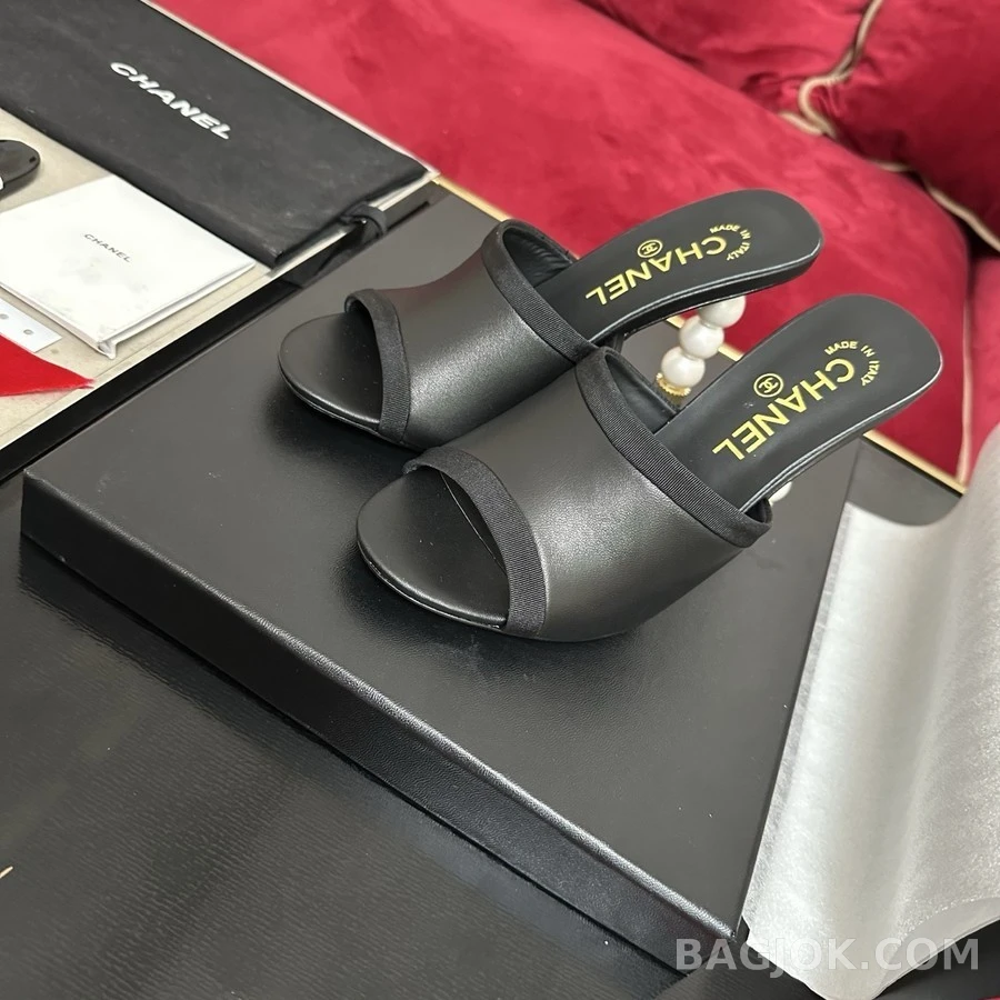 샤넬 샤넬 진주 힐 뮬 상세 이미지