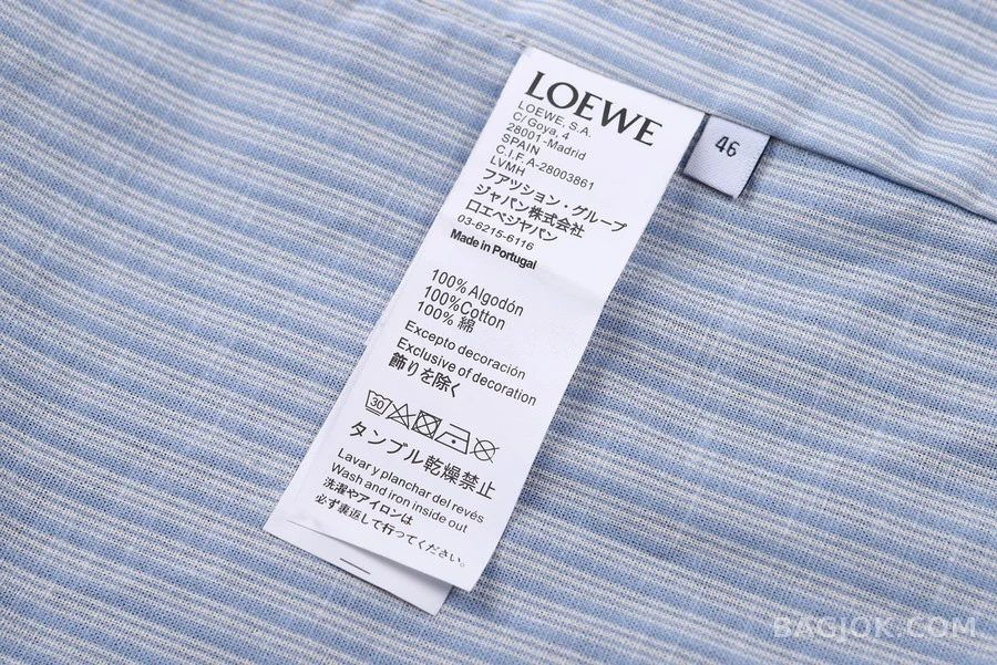 로에베 로에베 로고 자수 테크 코튼 자켓 상세 이미지