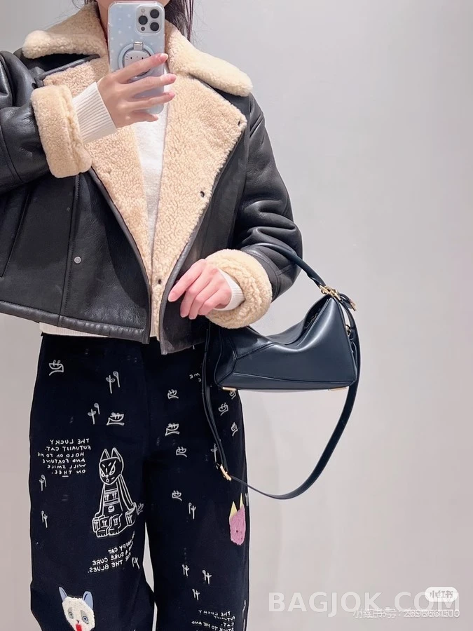 로에베 로에베 루이 웨인 고양이 자수 팬츠 상세 이미지