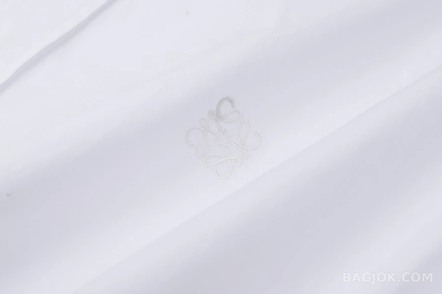 로에베 로에베 면 카라 자수 긴팔 셔츠 상세 이미지