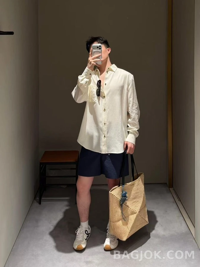 로에베 로에베 아나그램 자수 긴팔 셔츠 상세 이미지