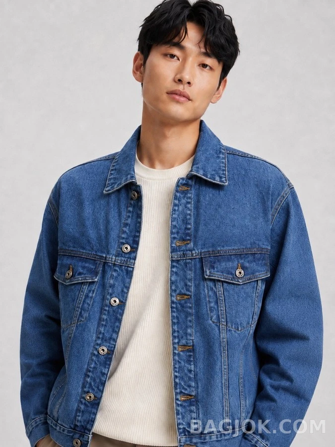 로에베 로에베 아나그램 자수 데님 자켓 상세 이미지