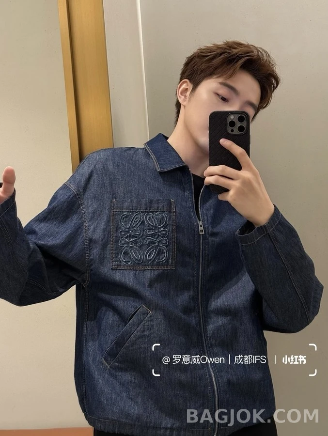 로에베 로에베 아나그램 자수 데님 자켓 상세 이미지