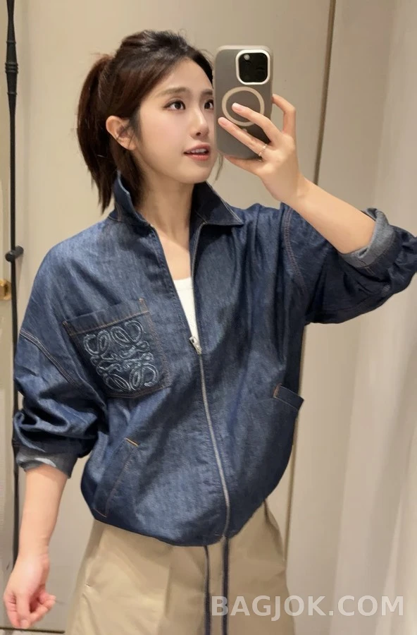 로에베 로에베 아나그램 자수 데님 자켓 상세 이미지