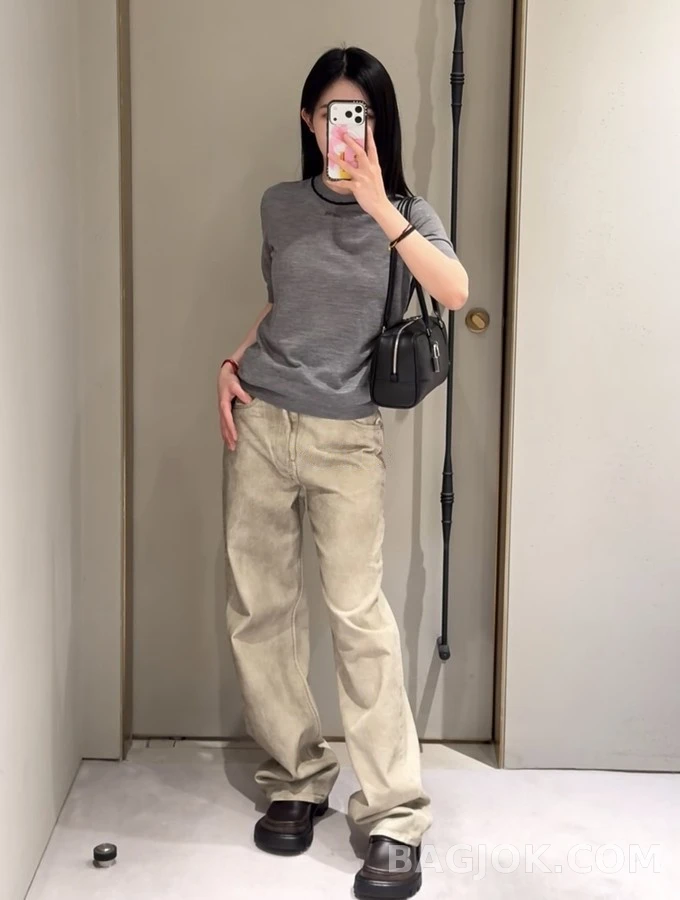 로에베 로에베 아나그램 자수 워싱 데님 팬츠 상세 이미지