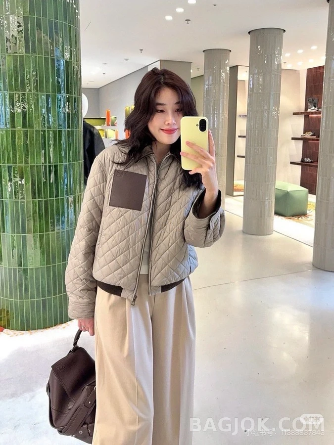 로에베 로에베 코듀로이 카라 퀼팅 레더 포켓 자켓 상세 이미지