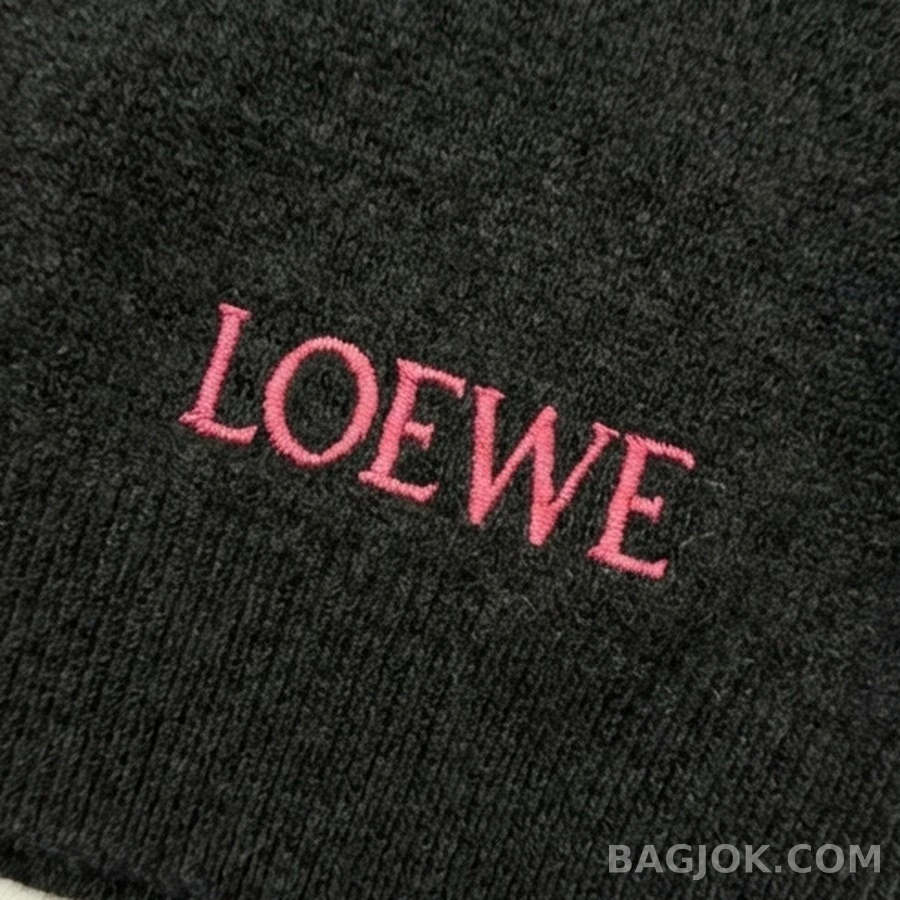 로에베 로에베 플러피 V넥 LOEWE 자수 긴팔 티셔츠 상세 이미지