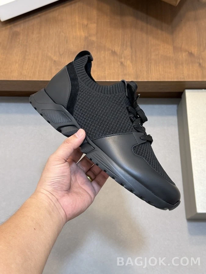 알마니 니트 레더 스니커즈 상세 이미지