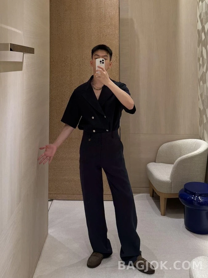 루이비통 루이비통 더블 브레스트 반팔 티셔츠 상세 이미지