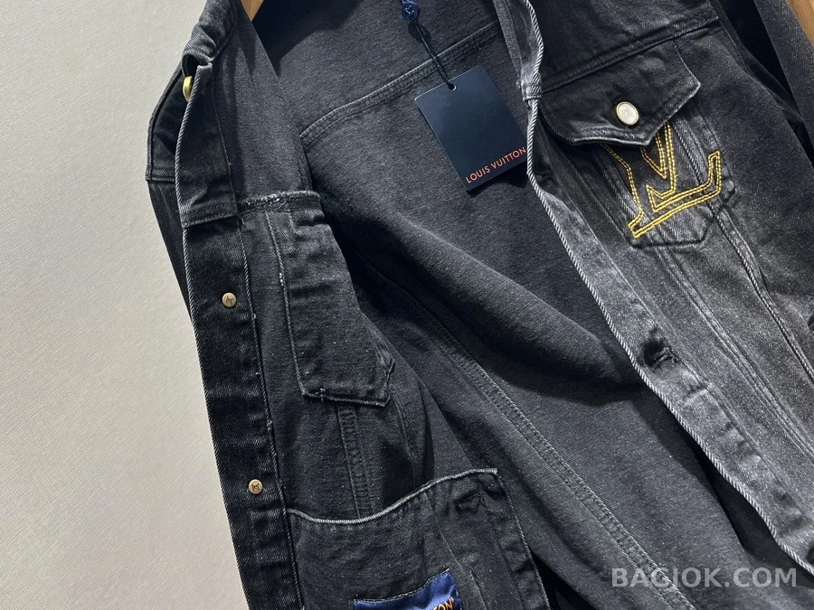 루이비통 루이비통 레터 프린트 데님 자켓 상세 이미지