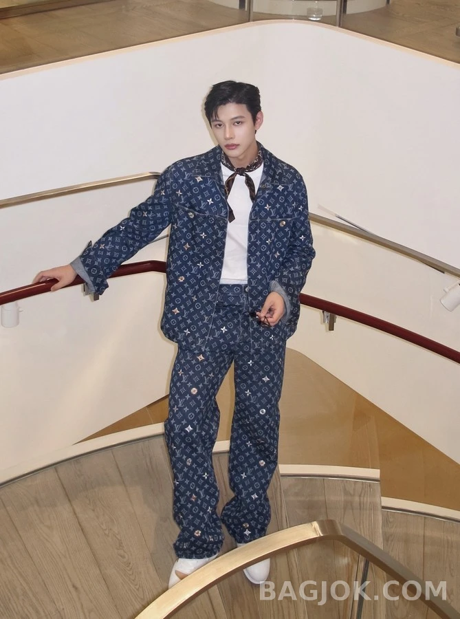 루이비통 루이비통 모노그램 데이지 자수 데님 자켓 상세 이미지