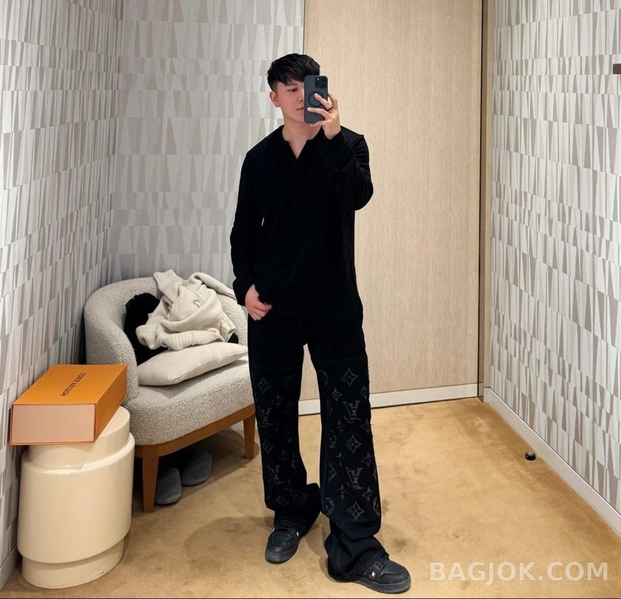 루이비통 루이비통 모노그램 디스트로이드 데님 팬츠 상세 이미지