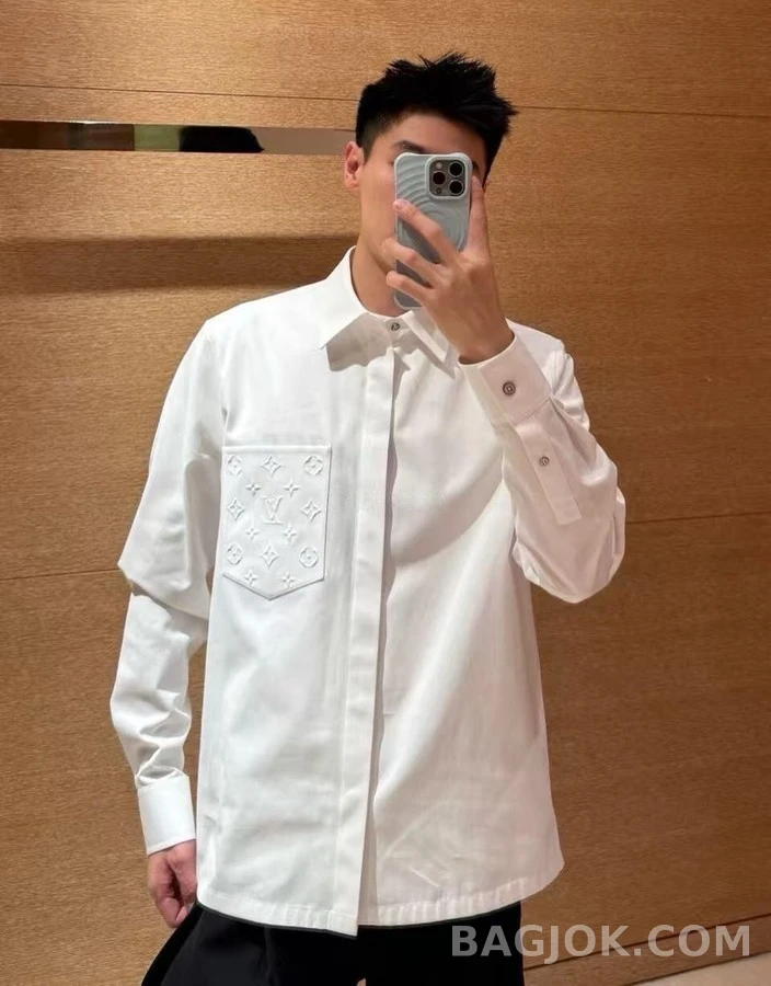 루이비통 루이비통 모노그램 엠보싱 포켓 셔츠 상세 이미지