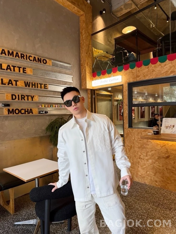 루이비통 루이비통 모노그램 엠보싱 포켓 셔츠 상세 이미지