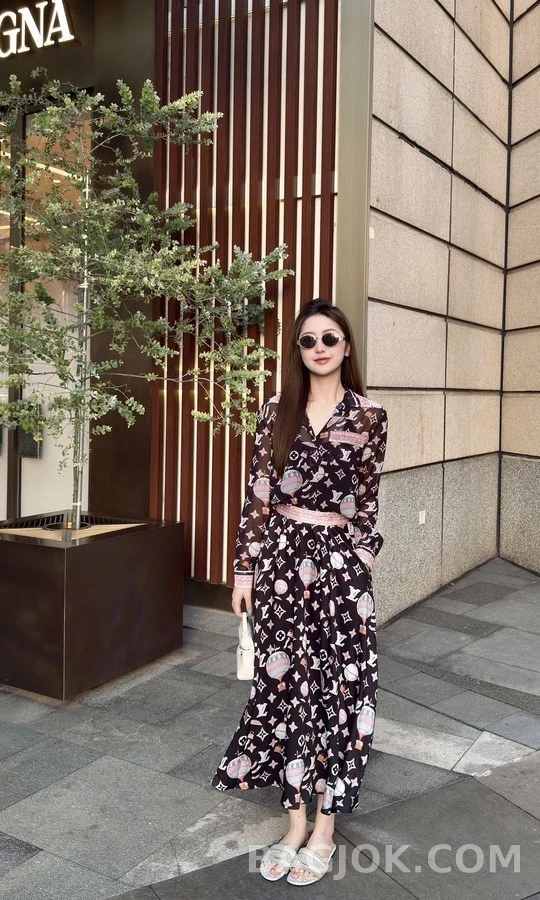 루이비통 루이비통 모노그램 열기구 프린트 셔츠 상세 이미지