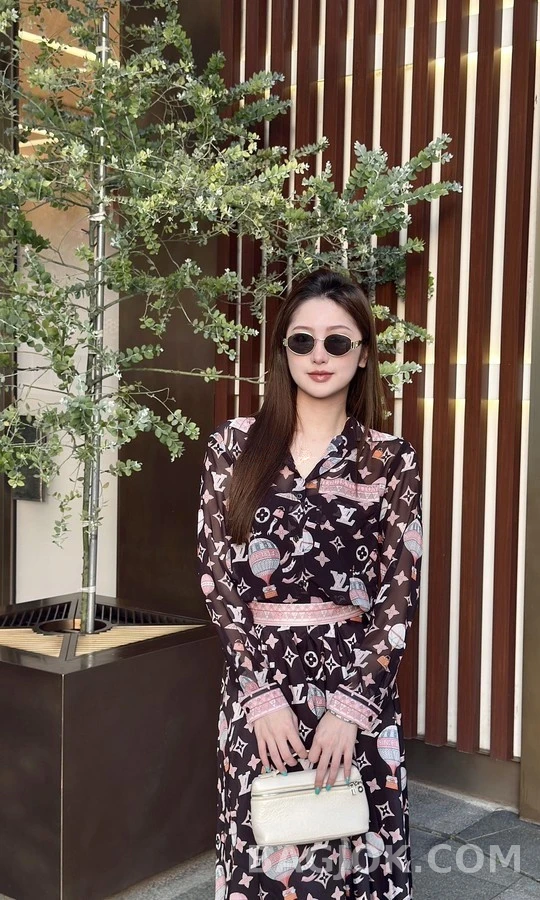 루이비통 루이비통 모노그램 열기구 프린트 스커트 상세 이미지