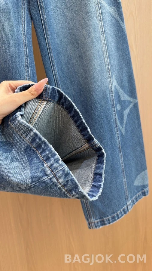 루이비통 루이비통 모노그램 와이드 데님 팬츠 상세 이미지