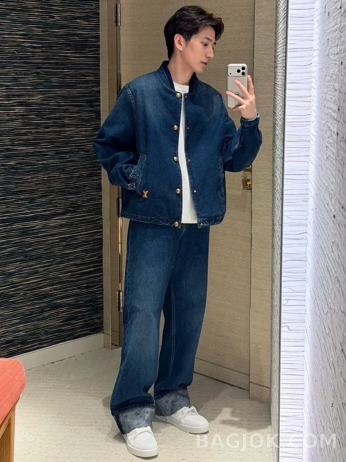 루이비통 루이비통 모노그램 와이드 데님 팬츠 상세 이미지