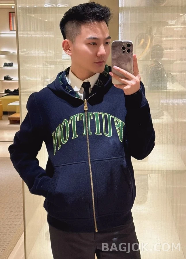 루이비통 루이비통 모노그램 자카드 후드 집업 상세 이미지