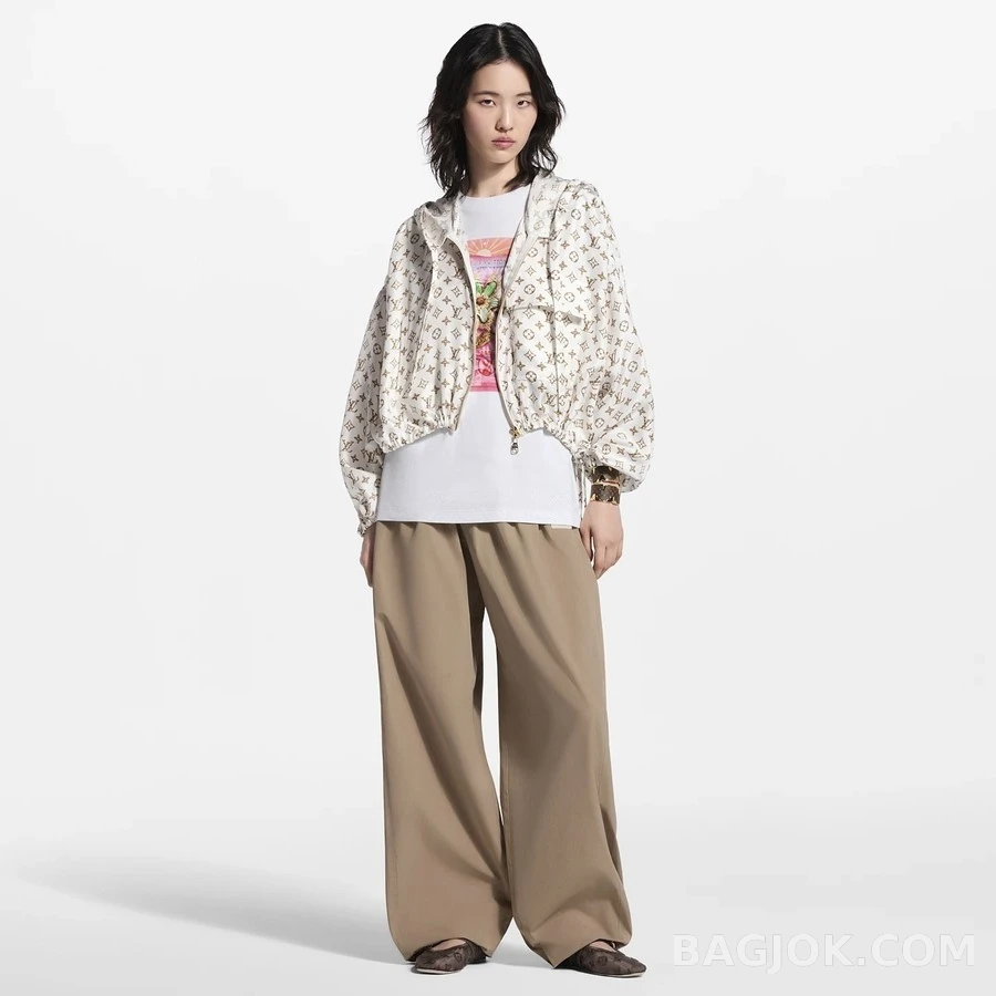 루이비통 루이비통 모노그램 후드 크롭 자켓 상세 이미지