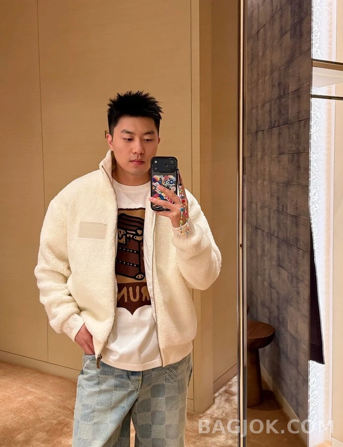 루이비통 루이비통 스웨이드 패치 테디 자켓 상세 이미지