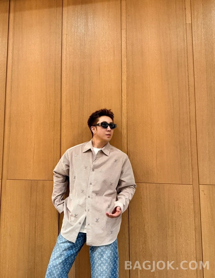 루이비통 루이비통 코듀로이 핫픽스 LV 블레이존 로고 셔츠형 아우터 상세 이미지