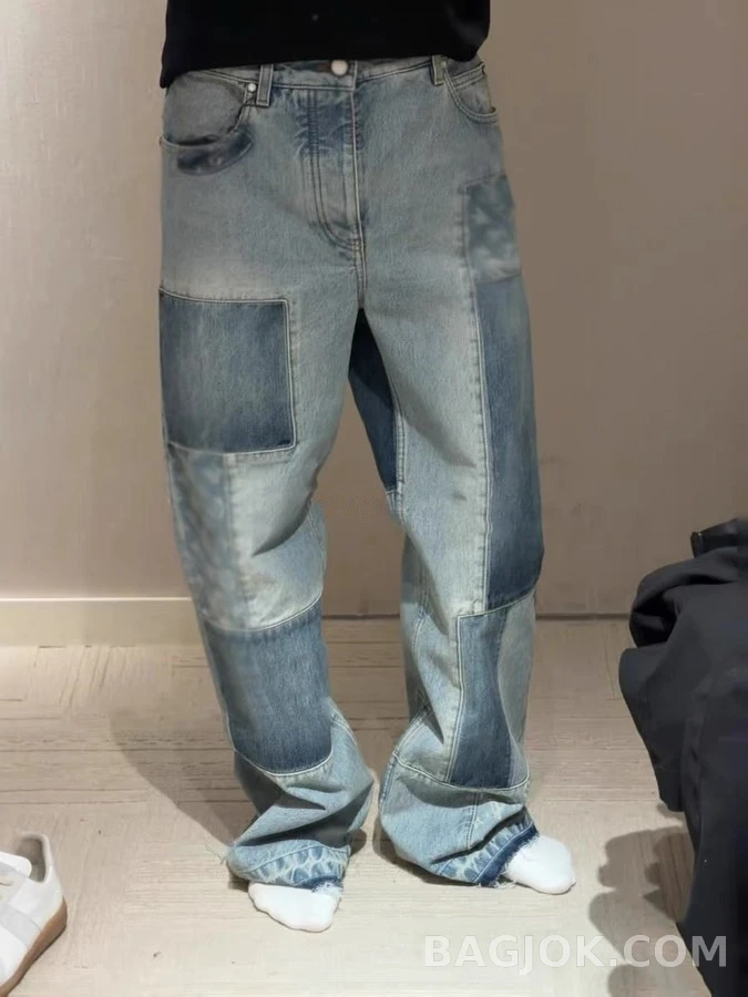 루이비통 루이비통 패치워크 모노그램 데님 팬츠 상세 이미지