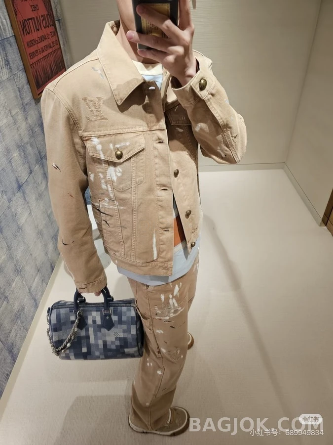 루이비통 루이비통 페인트 스플래터 데님 자켓 상세 이미지