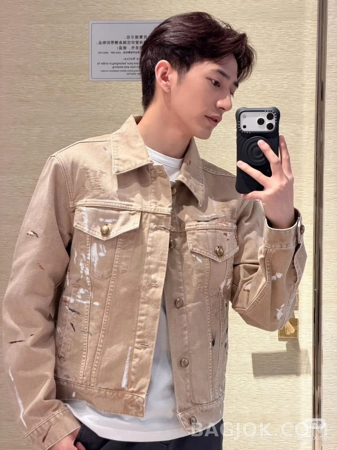 루이비통 루이비통 페인트 스플래터 데님 자켓 상세 이미지