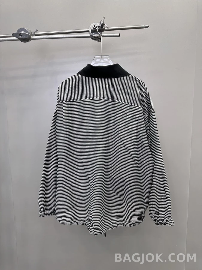 메종 마르지엘라 메종마르지엘라 캐주얼 십자 자수 카키 바람막이 자켓 상세 이미지