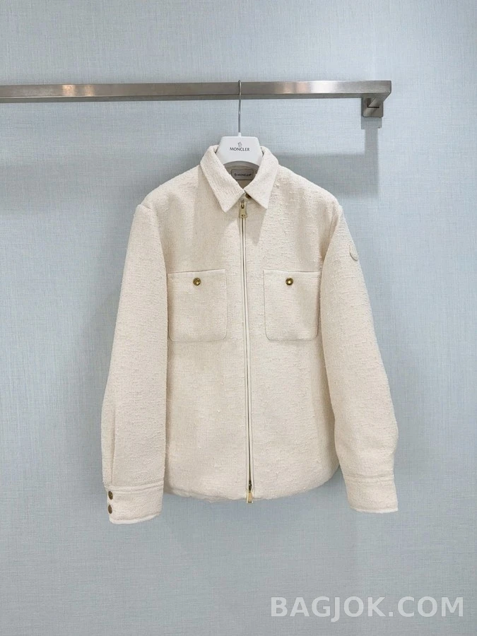 몽클레어 몽클레어 트위드 패치 다운 자켓 상세 이미지